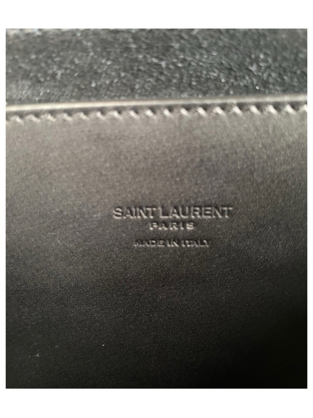 Authentic Saint Laurent YSL Kaia Shoulder Bag - Black Smooth Leather- Medium - Picture 16 of 16